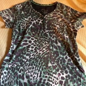 Healing Hands Multicolor Animal Print Top